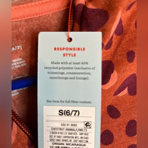 Girls NWT Cat And Jack Hearts Zip Up Hoodie S 6/7 - Picture 10 of 10